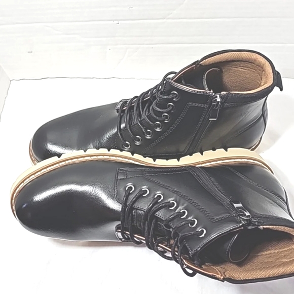 Steve Madden Mens chukka boots sz 12M black ortholite comfort foam insole work - Picture 8 of 15